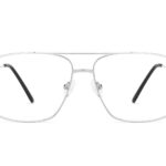 Silver Full Rim Square Sunglasses