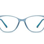 Sky Blue Full Rim Rectangle Eyeglasses
